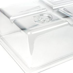 Sunblaster 4-inch vented humidity dome for seed starting and cloning.