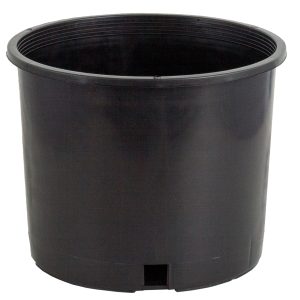 Pro Cal 3-gallon premium black nursery pot with heavy-duty construction and drainage slots for healthy plant growth.