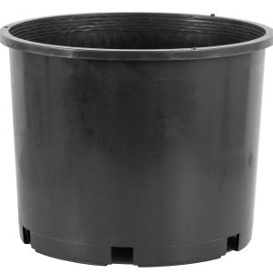 Pro Cal 7-gallon premium black nursery pot with heavy-duty construction and drainage slots for healthy plant growth.