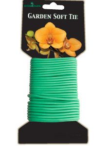 Hydrofarm Garden Soft Tie with foam-coated wire for gently securing plants to stakes, cages, and trellises.