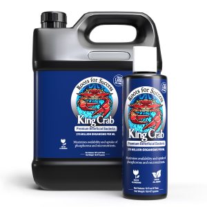 Plant Success King Crab 32 oz beneficial bacteria root enhancer for improving phosphorus availability and promoting healthy root growth in soil and hydroponic gardens.