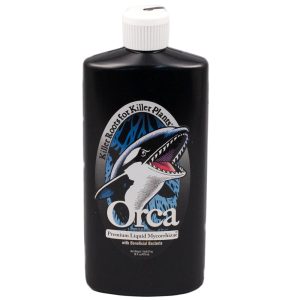 Plant Success Orca Premium Liquid Mycorrhizae 16 oz root enhancer with beneficial fungi and bacteria for improving nutrient uptake and healthy root development.