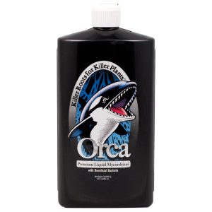 Plant Success Orca Premium Liquid Mycorrhizae 1 qt root enhancer with beneficial fungi and bacteria for improving nutrient uptake and healthy root development.