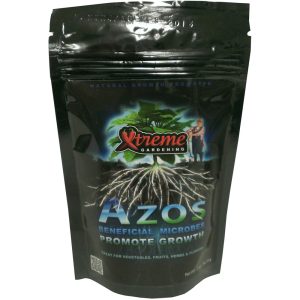 Xtreme Azos 2 oz beneficial bacteria inoculant that promotes root development and naturally improves nitrogen availability for healthier plant growth.