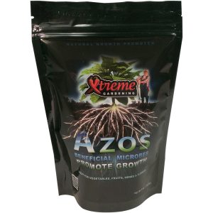 Xtreme Azos 6 oz beneficial bacteria inoculant that promotes root development and naturally improves nitrogen availability for healthier plant growth.