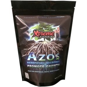 Xtreme Azos 12 oz beneficial bacteria inoculant that promotes root development and naturally improves nitrogen availability for healthier plant growth.